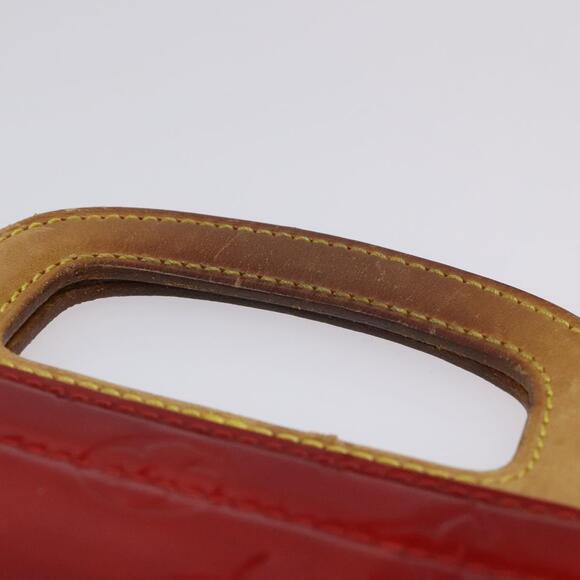 LOUIS VUITTON Monogram Vernis Stanton Tote Bag Red M91078 - Picture 8 of 12